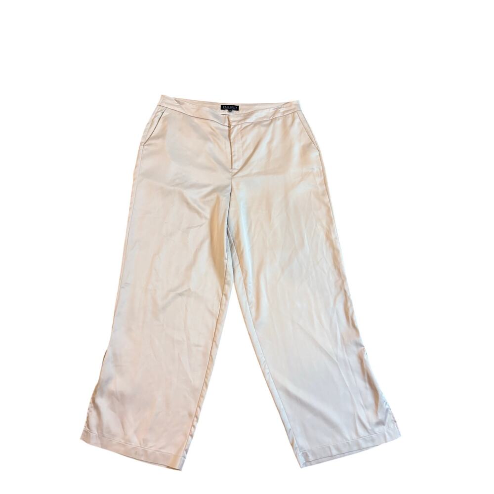 Eloquii peach satin dress pants plus size 16 GUC
